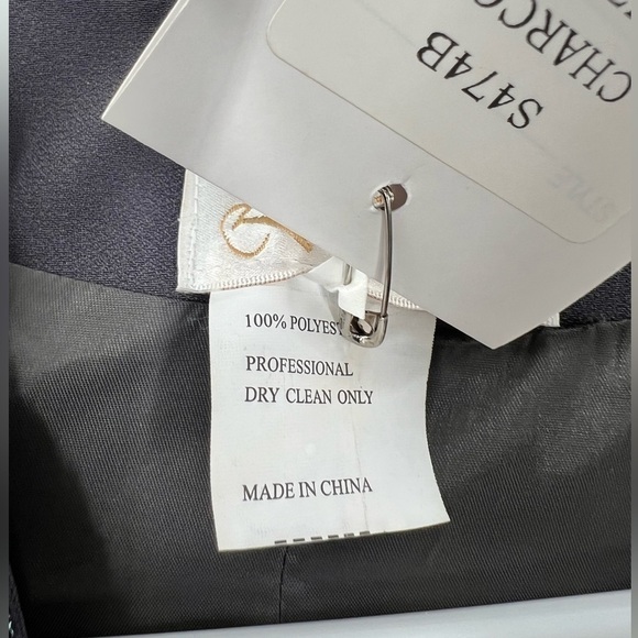 Lands grey bedazzled duster jacket blazer size 16 - Picture 9 of 9